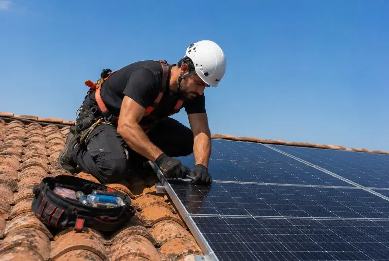 Maintenance et monitoring de panneaux solaires à Mantet