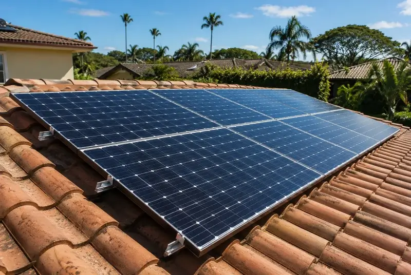Installation de panneaux solaires à Mantet
